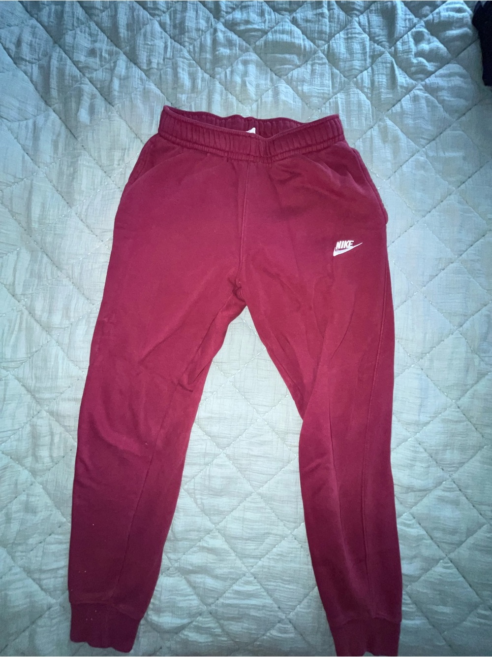 Nike Burgundy Jogger Sweatpants